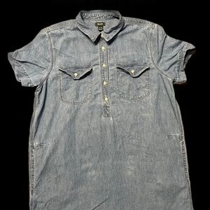 Roots XL light denim pocket dress